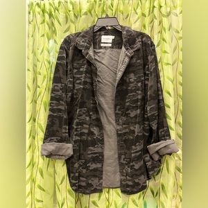 Corduroy Camo Button Up